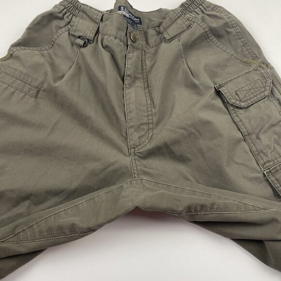 511 Tactical Cargo Pants Men’s 30x32 Ripstop Utility Workwear Elastic Waist Gray - Picture 8 of 10